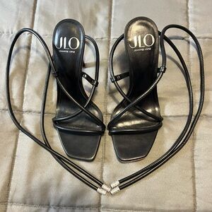 JLO - Black Strappy Heels